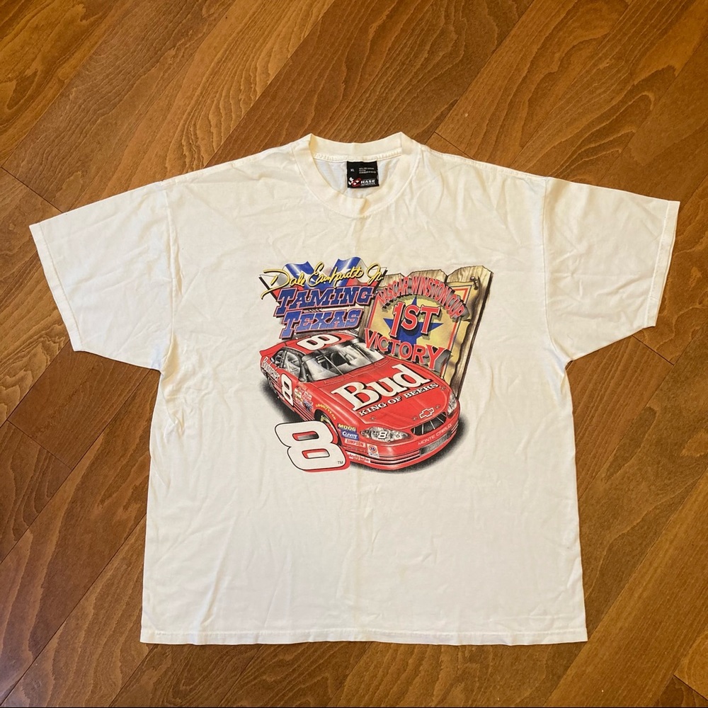 Vintage 2000 Dale Earnhardt Jr. Taming Texas 1st Victory Nascar Shirt Size XL
